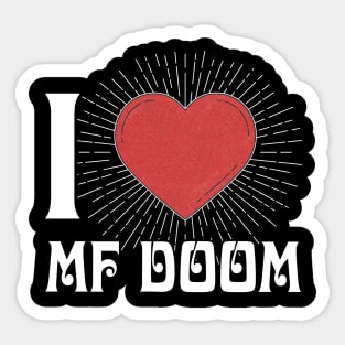 Rainbow Mf Doom Graphic Proud Name Birthday 70s 80s 90s Styles Sticker